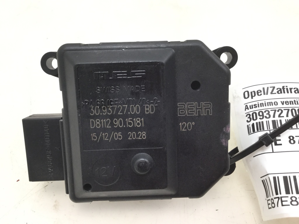Used Opel Zafira Cooling fan damper motor 309372700