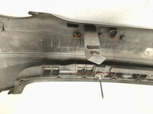 Mercedes Benz C-Class 204 (2007–2014) Rear bumper - 5