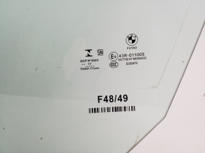 BMW X1 F48 (2015–2022) Priekšējo durvju stikls 7349495 - 2