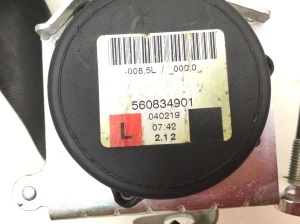 Opel Astra H (2004–2010) Sicherheitsgurt hinten - 2