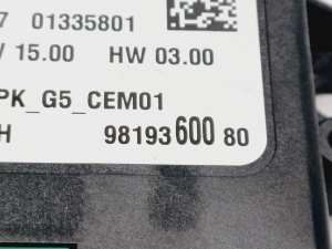 Citroen SpaceTourer I (2016–2026) Parking system control unit 9819360080 - 3