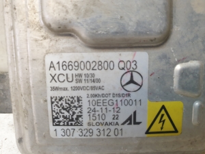 Mercedes Benz B-Class 246 (2011–2017) Xenon headlight control unit A1669002800Q03 - 3