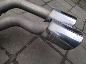 Porsche Cayenne (2010–2017) Schalldämpfer 7L6253211C - 4
