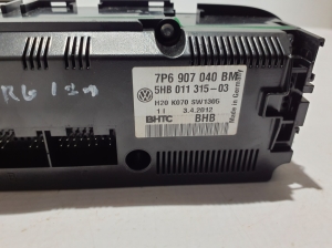 Volkswagen Touareg II (2010–2018) Heater control panel 7P6907040BM - 2