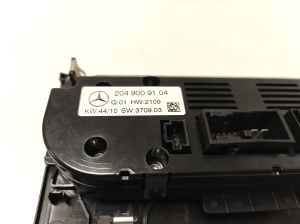 Mercedes Benz C-Class 204 (2007–2014) Heizungsbedienteil A2049009104 - 2