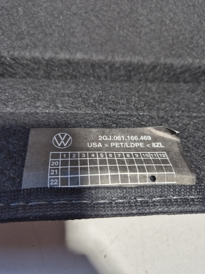 Volkswagen Taos I (2021–2026) Trunk carpet 2GJ061166469 - 3