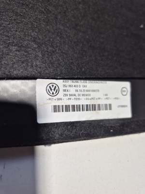 Volkswagen Taos I (2021–2026) Trunk carpet 2GJ863463D - 2