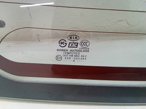Kia Sportage (2004–2010) Aizmugures stikls 43R000384 - 3