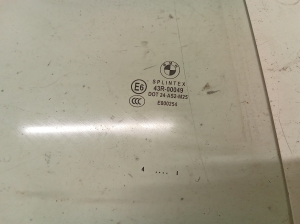 BMW 5 SERIES E61 (2004–2010) Rear side door glass 43R - 2