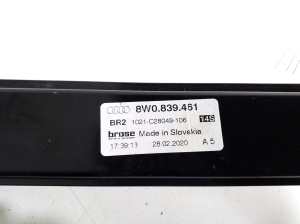 AUDI A4 B9 (2015–2026) Rear side door window regulator and its parts - 2