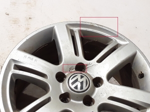 Volkswagen Amarok I (2010–2022) Riteņa disks 2H0601025D - 5