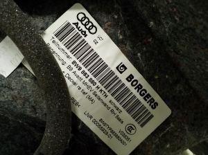 AUDI A4 B9 (2015–2026) Panneau de garniture latérale du coffre 8W9863880H - 3