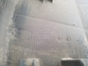 AUDI A4 B9 (2015–2026) Plaque de protection sous la carrosserie arrière 8W0505416E - 3