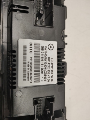 Mercedes Benz E-Class W207 (2009–2017) Heater control panel A2129005018 - 2