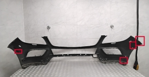 Mercedes Benz ML-Class 166 (2011–2015) Front bumper A1668850025 - 4