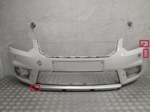 Skoda Yeti (2009–2017) Front bumper 5LO807221K - 2