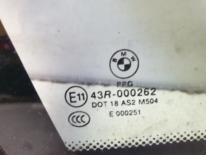 BMW X6 E71 (2008–2014) Seitenscheibe hinten (Karosserie) 7182319 - 2