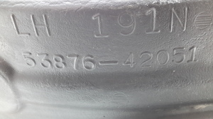 TOYOTA RAV 4 A2 (2000–2005) Priekšējais apakšspārns 5387642051 - 2
