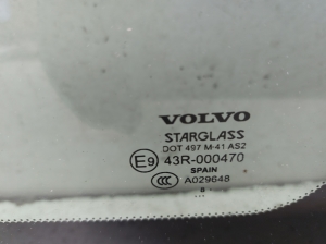 VOLVO XC70 (2007–2016) Seitenscheibe hinten (Karosserie) 30716747 - 3