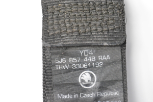 Skoda Fabia MK 2 (2007–2014) Sicherheitsgurt hinten 5J6857448RAA - 2