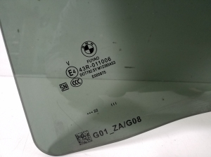 BMW IX3 G08 (2021–2026) Aizmugurējo sānu durvju stikls 7416971 - 3