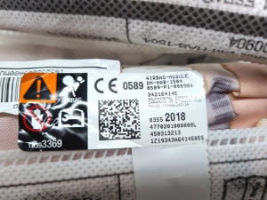 Opel Crossland X X 75 (2017–2026) Katuse turvapadi 34216414e - 3