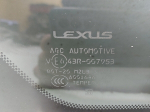 LEXUS RX AGL2 (2015–2022) Seitenscheibe hinten (Karosserie) 43R007953 - 2