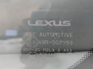 LEXUS RX AGL2 (2015–2022) Seitenscheibe hinten (Karosserie) 43R007953 - 3