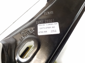 Jaguar XE (2015–2026) Aizmugurējo sānu durvju logu pacēlājs un tā detaļas GX7327001AC - 4