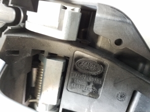 Jaguar XE (2015–2026) Front door external opening handle and its details FK72224A80AA - 2