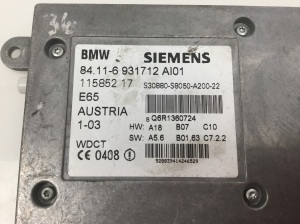 BMW 7 SERIJA E68 (2001–2008) Juhtplokk 84116931712 - 3