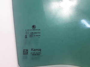 Skoda Kamiq (2019–2026) Aizmugurējo sānu durvju stikls 658845206 - 3