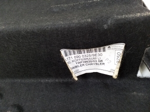 Mercedes Benz SLK-Class 171 (2004–2011) Trunk side trim panel A1716900325 - 2