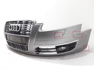 AUDI A6 C6 (2004–2011) Front bumper 4F0807105A - 5