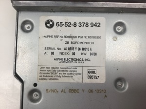 BMW X5 E53 (1999–2006) Autoradio 65528378942 - 2