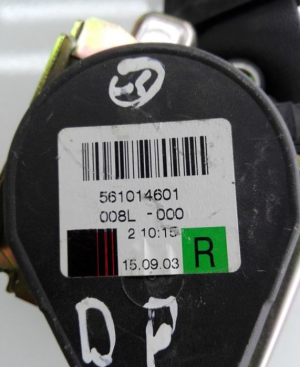 Mercedes Benz E-Class W211 (2002–2009) Front seat belt 561014601 - 6