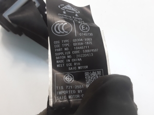 MG, MG 5 I (2020–2026) Rear seat belt 10445711 - 4