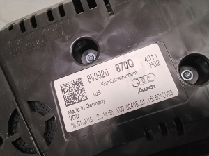 AUDI A3 8V (2012–2020) Näidikuplokk 8V0920870Q - 3