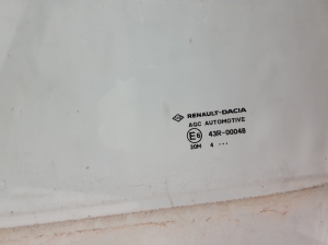 Dacia Sandero III (2021–2026) Priekšējo durvju stikls 803015936R - 2