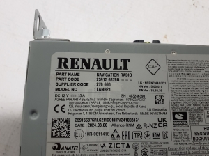 RENAULT Scenic E-Tech I (2024–2026) Radio (head unit) 259156876R - 4