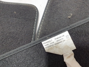 RENAULT Scenic E-Tech I (2024–2026) Floor mats 749M62537R - 2