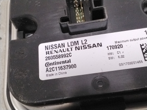 NISSAN Leaf II (2017–2026) Xenon headlight control unit 260558992C - 2
