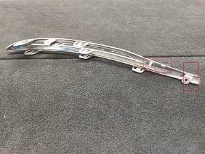 Mercedes Benz EQE V295 (2022–2026) Tagumise kaitseraua iluliist A2958851901 - 2