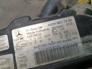 Mercedes Benz GLK-Class 204 (2008–2015) Scheinwerfer vorne A2048207459 - 5