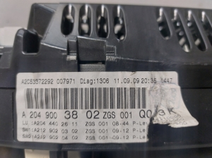 Mercedes Benz GLK-Class 204 (2008–2015) Kombiinstrument A2049003802 - 5