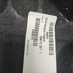 BMW X3 F25 (2010–2017) Priekšējā apakšspārna aizmugurējā daļa 51717213644 - 2