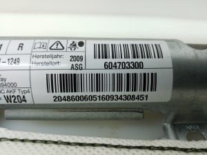 Mercedes Benz C-Class 204 (2007–2014) Katuse turvapadi A2048600605 - 2
