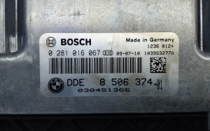 BMW 3 SERIES E91 (2005–2013) Engine control unit 0281016067 - 3