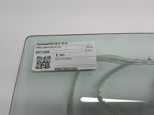 Hyundai i20 (2008–2014) Rear side door glass 834111J000 - 2