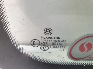 Volkswagen Caddy III (2004–2015) Seitenscheibe hinten (Karosserie) 43R001583 - 2